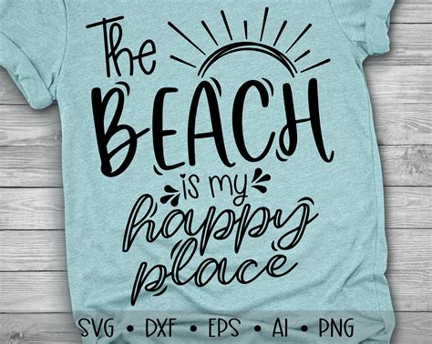 The Beach Is My Happy Place Svg Happy Place Svg Beach Svg Etsy Ireland