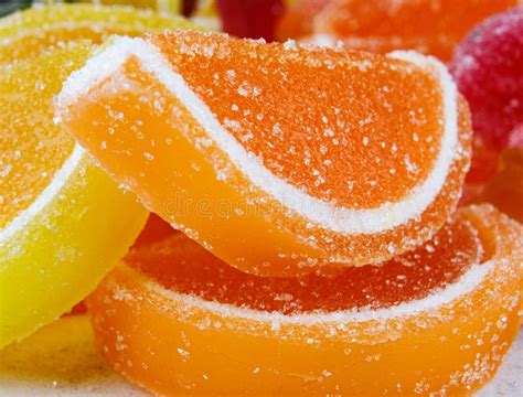Marmalade Candy In The Form Of A Doll Of Orange And Lemon Stock Image