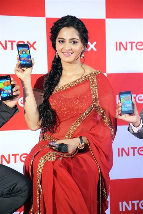 Anushka Shetty Is Stunningly Beautiful In Red Saree During