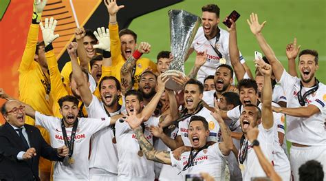 sevilla win record sixth uefa europa league title edge inter in five goal thriller football