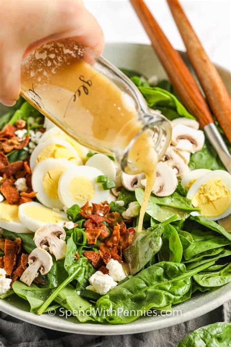 Spinach Salad Dressing Ready In 15 Minutes Spend With Pennies