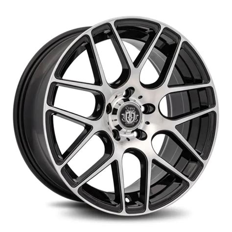 Set Of 4 Custom 20 Inch Wheels Rims 5x120 Staggered Black Machine Lexus