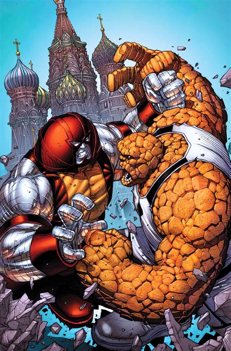 Colossus Juggernaut V Thing By Dale Keown Marvel Comics Heroes