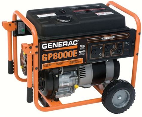 Portable Generators Generac 5681 Gp Series Gp8000e 10000 Watt 410cc