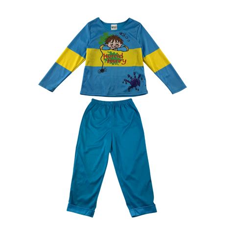 Novel Horrid Henry Costume 5 6 Years Blue And Yellow Two Piece Ebay