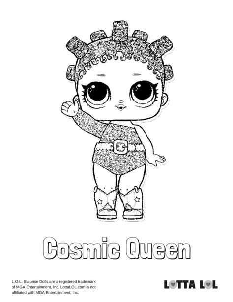 Cosmic Queen Coloring Page Lotta Lol Shopkin Coloring Pages Donut