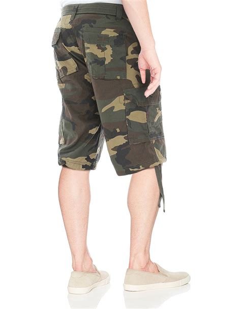 Mens Tactical Combat Military Army Cotton Twill Camo Cargo Shorts With