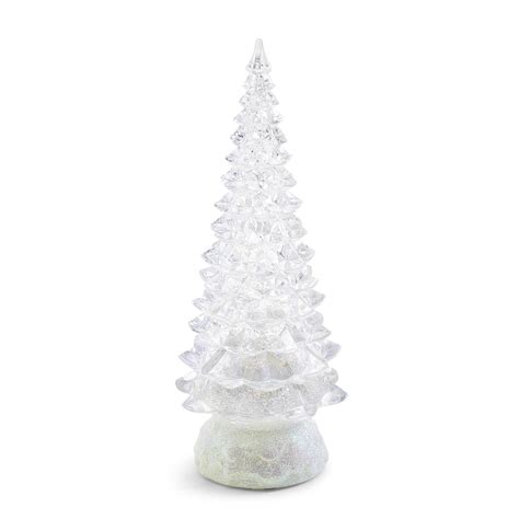 Swirling Liquid Glitter Christmas Tree With Led Light