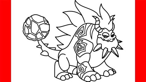 Dragon City Coloring Page 302 Amazing Svg File
