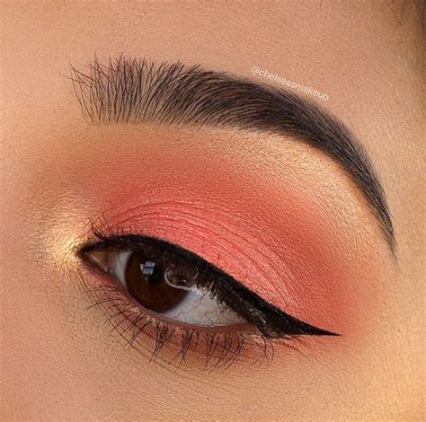 Pin By Weirdo On Beauty And Fashion Coral Eye Makeup Coral Makeup
