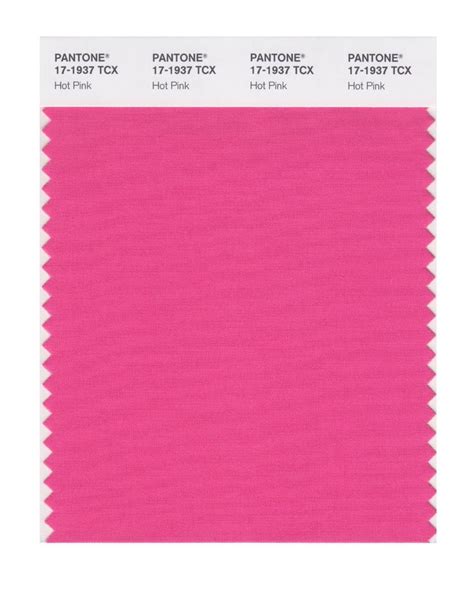 Pantones Hot Pink Color Swat List For The Pantone Company Inc