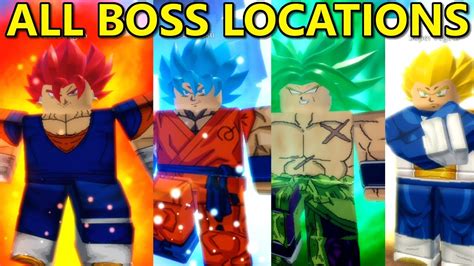 All Bosses In Dragon Ball Ultimate Roblox