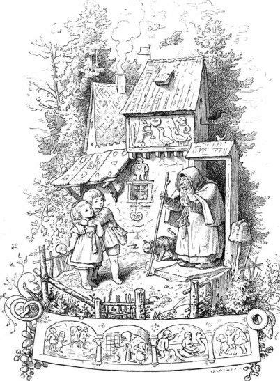 Ilustración Del Cuento Hansel Y Gretel De Los Hermanos Grimm Por