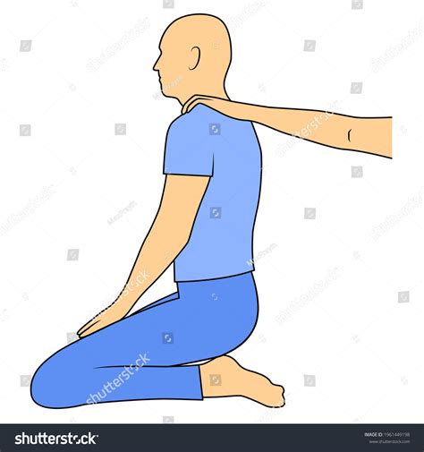 massage yumeiho therapy instructions performing massage stock vector royalty free 1961449198