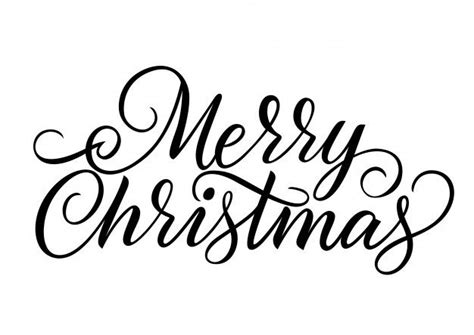 Free Vector Merry Christmas Lettering Christmas Lettering Merry