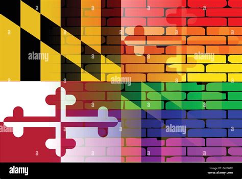 Rainbow Wall Maryland Stock Vector Image And Art Alamy