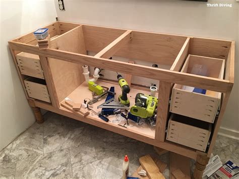 Price and sometimes multiple drawers just aren't enough storage. Build a DIY Bathroom Vanity - Part 4 - Making the Drawers