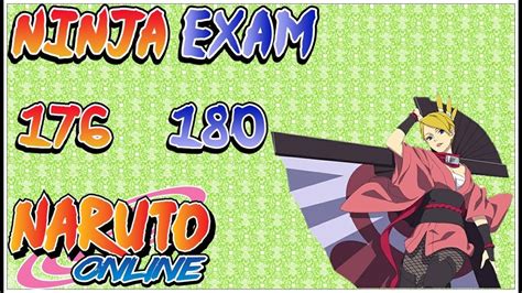 Naruto Online Ninja Exam Lv 176 180 Wind Main Youtube