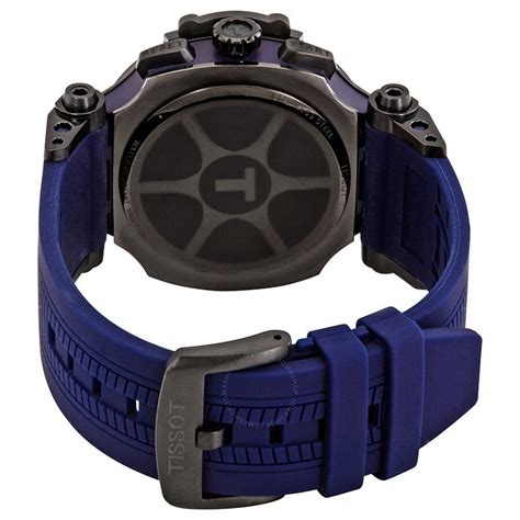 tissot black t race chronograph quartz blue dial men s watch t1154173704100 at rs 59999 in thane