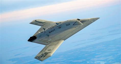 X 47b Unmanned Aircraft Now On Display At The National Naval Aviation