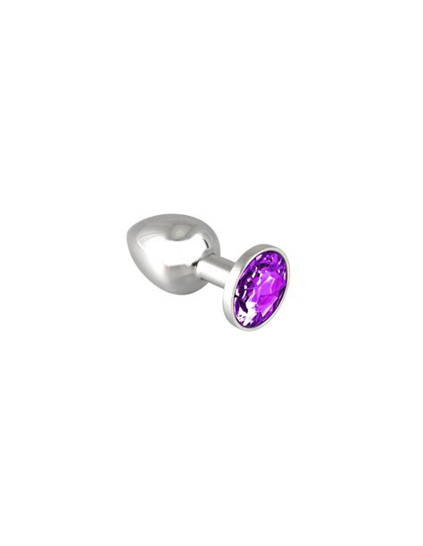 Rimba Butt Plug Small With Purple Cristal