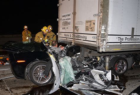 Corvette Z06 Owner Survives Horrific Crash On The 405 In California