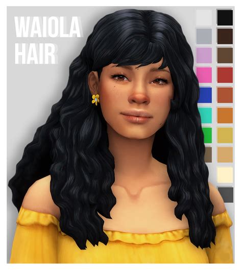 Elliandra Sims Hair Sims 4 Womens Hairstyles
