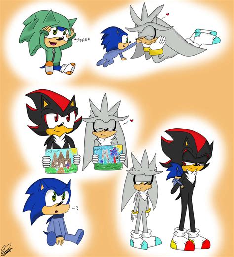 Sonic Shadow And Silver Kids By Mellissafox9 On Deviantart
