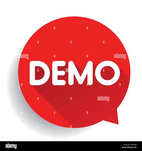 Demo Button Vector Stock Vector Image And Art Alamy