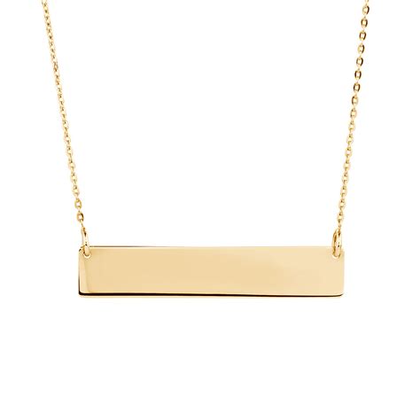 Maybe you would like to learn more about one of these? Bar Necklace in 10kt Yellow Gold