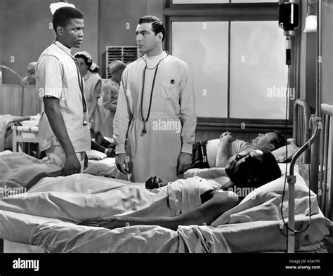 No Way Out 1950 20th Century Fox Film With Sidney Poitier At Left And