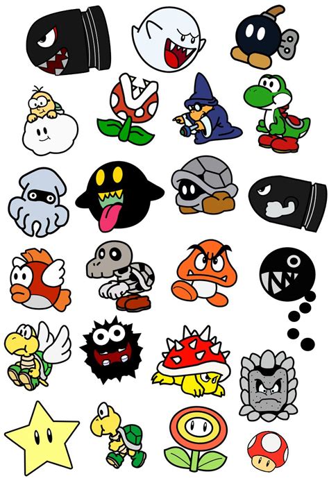 Personajes De Mario Bros By Luigicuau10 On Deviantart マリオ Dibujos