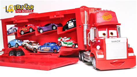 Disney Pixar Cars Mack Truck Hauler Disney Cars Lightning Mcqueen