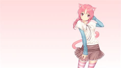 4542586 Cat Girl Anime Girls Pink Hair Anime