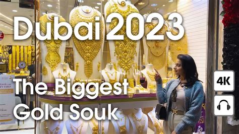 Dubai The Biggest Gold Souk In The Wold K Walking Tour YouTube
