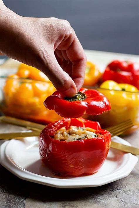 Italian Stuffed Peppers Super Easy • Unicorns In The Kitchen