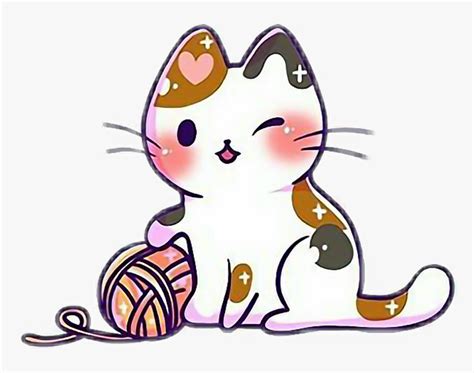 Kawaii Cute Cat Kitten Kitten Kittens Cats Catlove HD Png Download Transparent Png