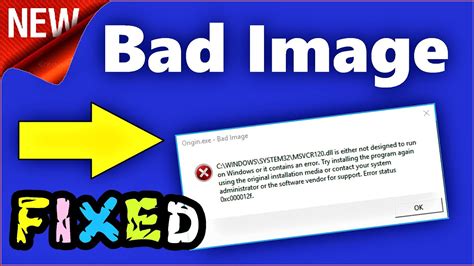 Download How To Fix Bad Image Error Pop Up On Windows 108