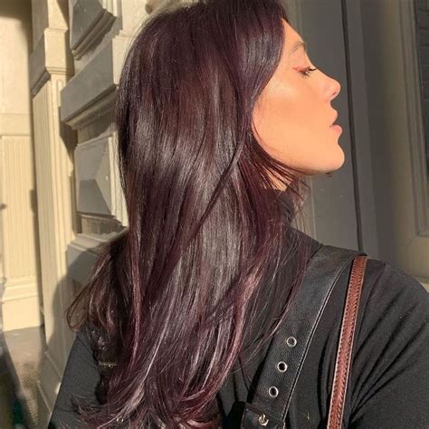 This Glossy Plum Hair Color Is Taking Over Our Instagram Feeds Hair