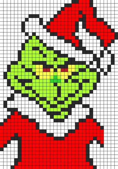 The Christmas Grinch Perler Bead Pattern Bead Sprites Holidays Fuse