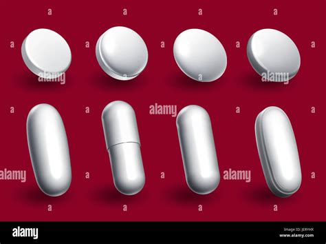 Different Pill Shapes And Sizes Stock Photo Alamy