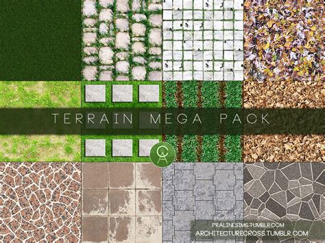 Sims 4 Ccs The Best Terrain Mega Pack By Architecturecross
