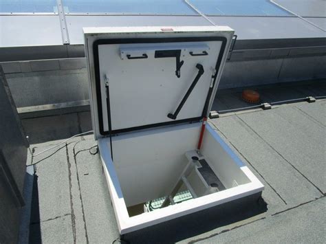 Roof hatch for school roof maintenance - Staka Roof hatches | Roof hatch, School roof, Roof 