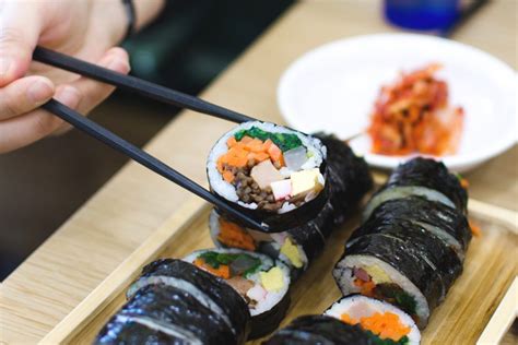 Kimbap (korean seaweed rice rolls) | beyond kimchee. Gimbap: Korean Seaweed Rice Roll | Asian Inspirations