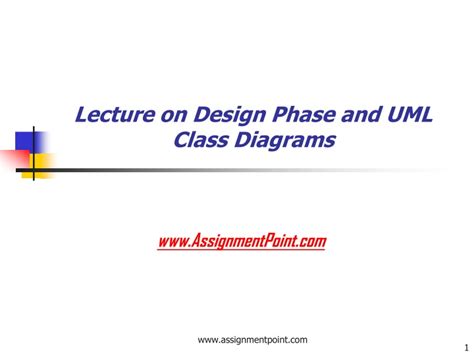 Ppt Lecture On Design Phase And Uml Class Diagrams Powerpoint