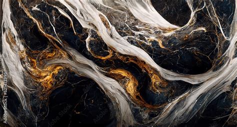 Luxury Golden Marble Texture Marble Ink Abstract Art From Exquisite