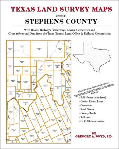 Stephens County Texas Land Survey Maps Genealogy History 1420351893 Ebay