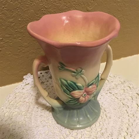 Vintage Hull Art Pottery Vase Double Handled W 3 5 12
