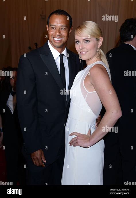 tiger woods and lindsay vonn attending the met gala 2013 punk chaos to couture held at