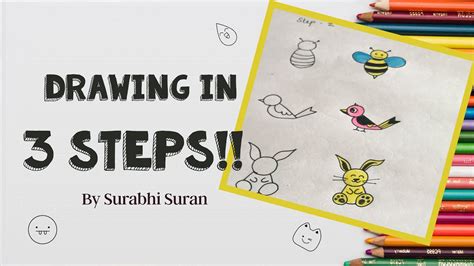 Drawing In 3 Steps Tutorial For Beginners Art Class For Kids Class